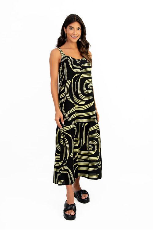 VESTIDO-MIDI-FEITO-DE-TECIDO-PLANO-EM-VISCOSE-COM-ESTAMPA-LABIRINTO.-TEM-DECOTE-EM-V-PALA-LARGA-COM-BOTOES-ALCA-COM-NO-NAS-COSTAS-E-BARRA-FRANZIDA.