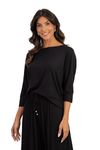 BLUSA-MORCEGO-DE-MALHA-DE-VISCOSE-FLORIDA.-TEM-DECOTE-CANOA-E-MANGA-3-4-COM-PUNHO