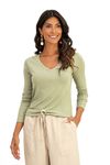 BLUSA-DE-MALHA-EM-VISCOSE-CANELADA-DESLUMBRE.-TEM-DECOTE-EM-V-E-MANGA-LONGA.