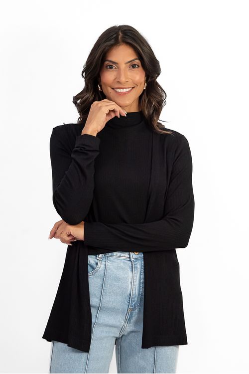 CASACO-CARDIGAN-FEITO-DE-MALHA-CANELADA-EM-VISCOSE-DESLUMBRE.-TEM-MANGA-LONGA-E-PALA-NAS-COSTAS.
