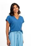 BLUSA-MODELAGEM-MORCEGO-EM-MALHA-HERITAGE-COM-485--ALGODAO---485--POLIESTER-E-3--ELASTANO-DECOTE-EM-V-E-MEIA MANGA DOBRADA.
