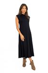 VESTIDO-MIDI-FEITO-DE-MALHA-VISCOSE-VISUP.-TEM-DECOTE-COM-GOLA-ALTA-SEM-MANGA-EMBUTIDA-COM-RECORTES-MODELAGEM-EVASE