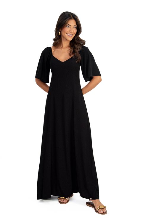 VESTIDO-MIDI-FEITO-EM-DE-VISCOSE-MAQUINETADA.-TEM-DECOTE-EM-V-COM-RECORTES-MEIA-MANGA-COM-ELASTICO-FRANZIDA-GODE-E-FECHAMENTO-EM-ZIPER-NAS-COSTAS.