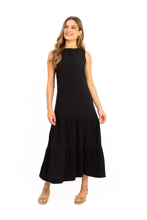 Vestido-midi-em-tecido-plano-de-viscose-maquinetada-com-caimento-suave-e-toque-macio.-Apresenta-decote-canoa-detalhe-em-gota-com-botao-nas-costas-sem-mangas-e-saia-com-duas-marias.-Ideal-para-dias-quentes-oferecendo-estilo-e-bem-estar.
