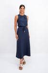 Saia-midi-sereia-em-malha-Heritage-com-cos-elastico-amarracao-frontal-com-detalhe-em-resina-e-bolsos-faca.-Conforto-com-sofisticacao.