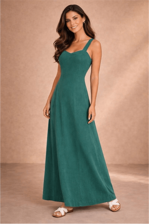 Vestido-longo-liocel-elegance-VERDE